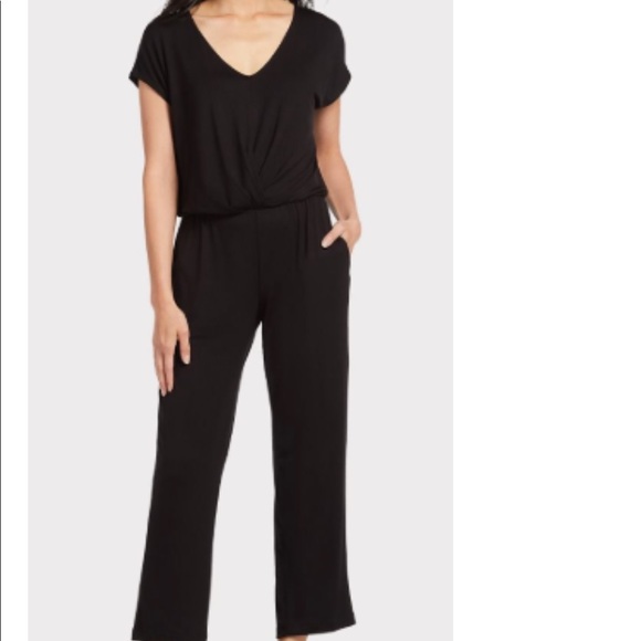 michael stars black jumpsuit